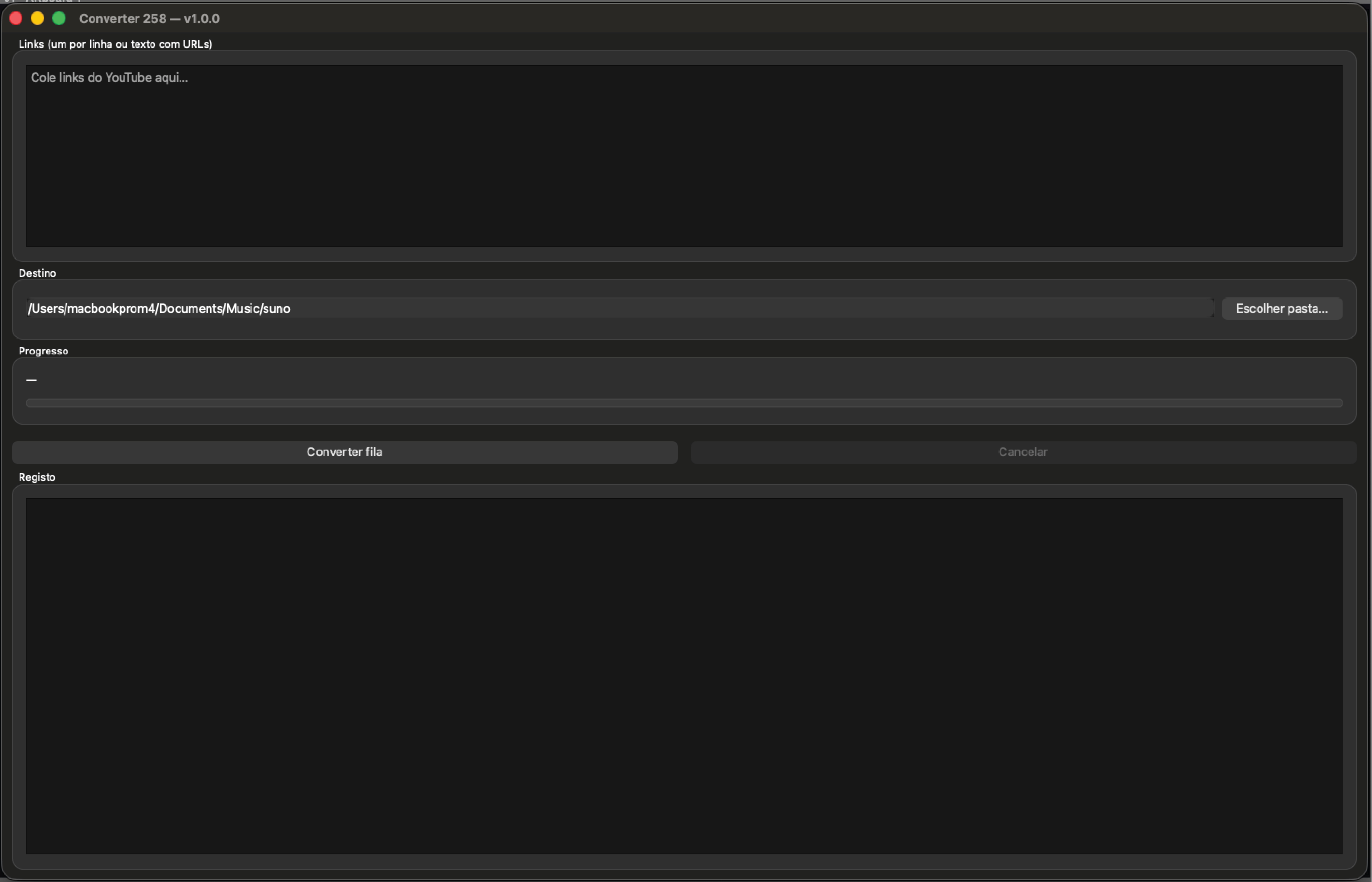 Fluxo do Converter 258